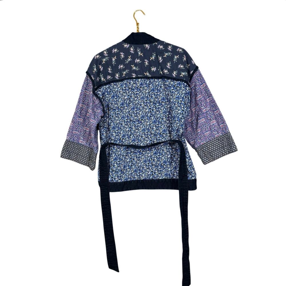 Gap Patchwork Kimono Jacket Small Quilted Boho Co… - image 12